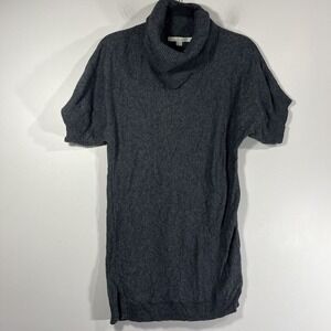 Boden Gray Cowl Neck Short‎ Sleeve Cashmere Angora Blend Long Sweater Women's 2